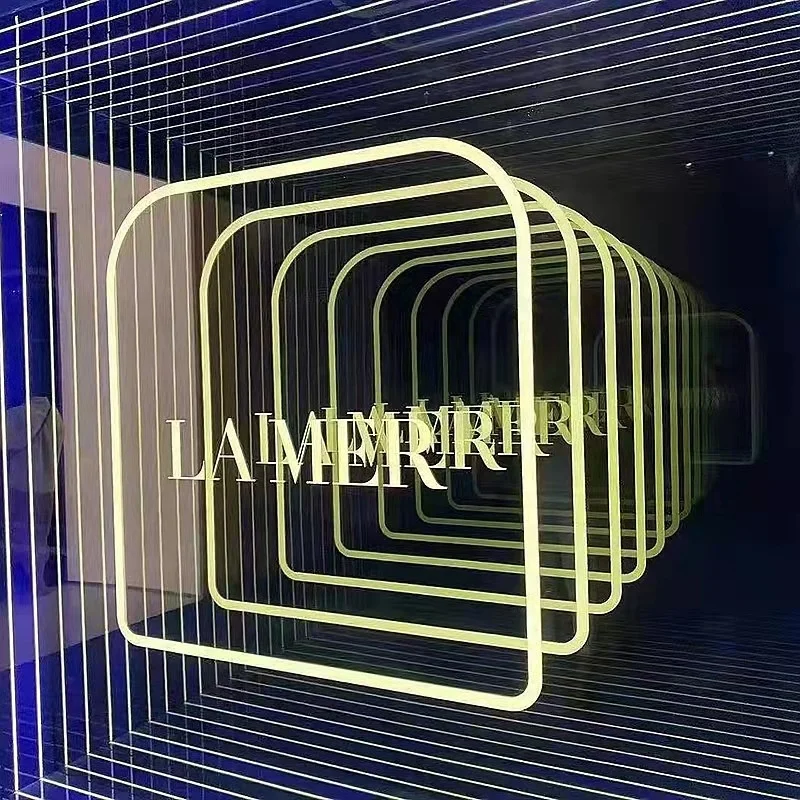 Горячая Распродажа 2022 умное 3d настенное зеркало вывеска для гостиной индивидуальное светодиодное