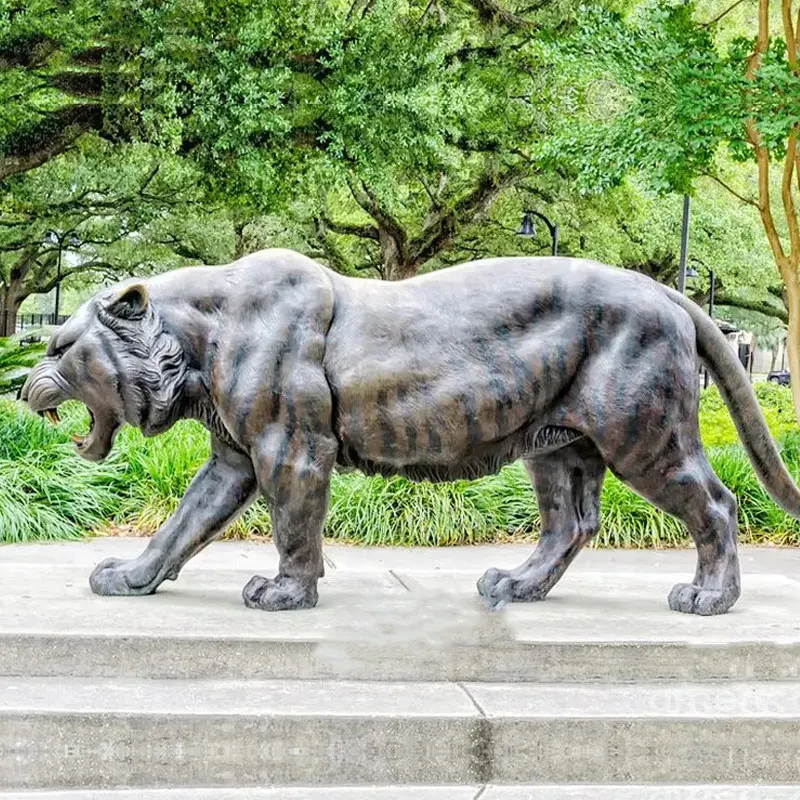 Shop Our Customer Design Garden Decoration Large Brass Tiger