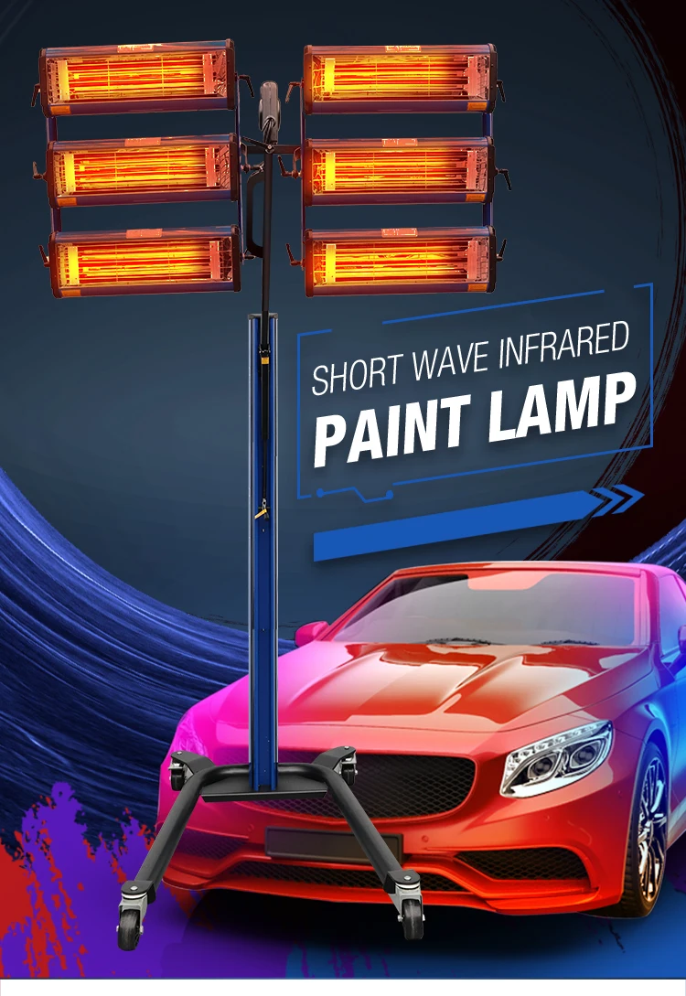 High Quality Automotive Paint Curing Lamp New Shortwave Infrared Paint