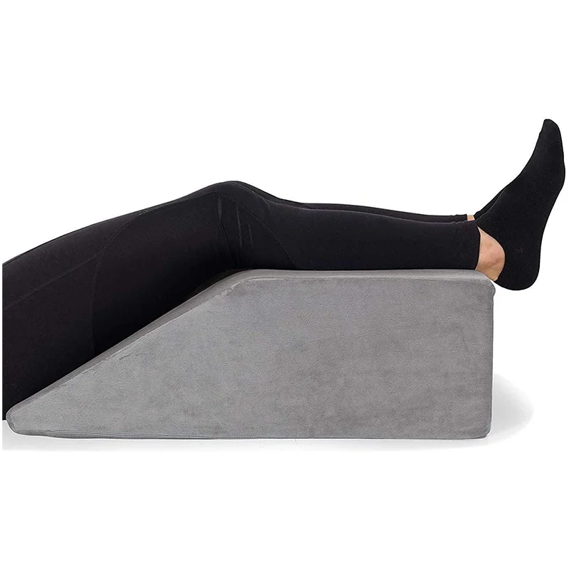 High-Density Full Memory Foam Top  Leg Rest Elevating Foam Wedge Leg Elevation Pillow