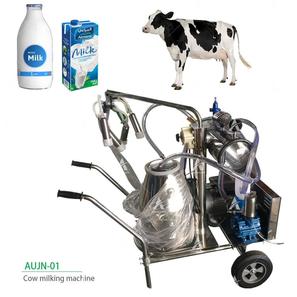 Portable Single/double Barrel Mini Portable Milker Machine Cow Milking Machine Electric Goat Cow Milker