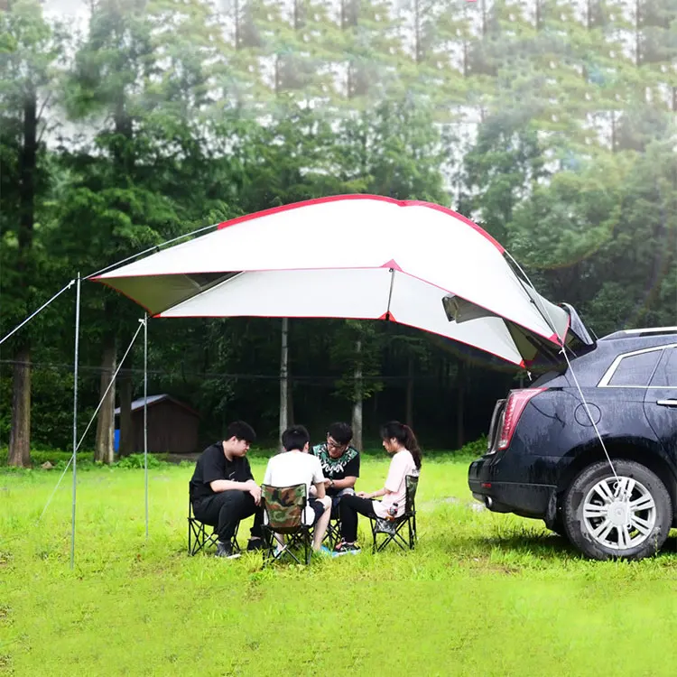 High Quality Waterproof Camping Rain Shelter Sunshade Suv Car Rear Tent