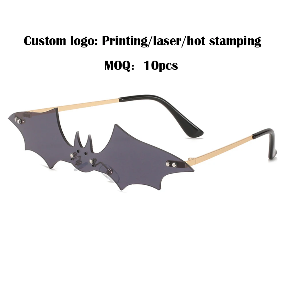 2024 Personality Bat Sunglasses for Men and Women Europe and the United States Trend Dazzling Street Sunglasses Sunglasses