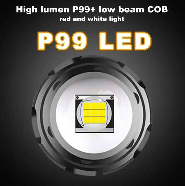 Powerful Bright Light Cob Torch Price Tactical Lampe Torche Led XHP99 P70 Torch Rechargeable Led Flashlight