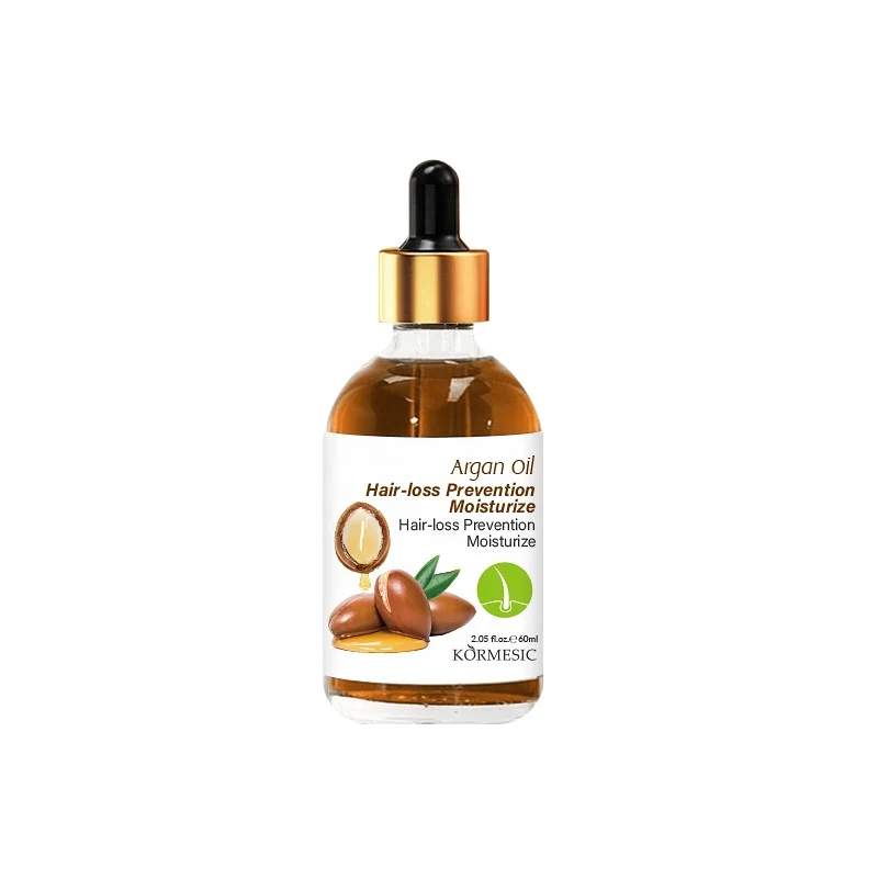 OEM KORMESIC Private Label  Argan Oil Natural Hot Selling Organic Serum Hair Growth Oil for Men and Women Hair Growth