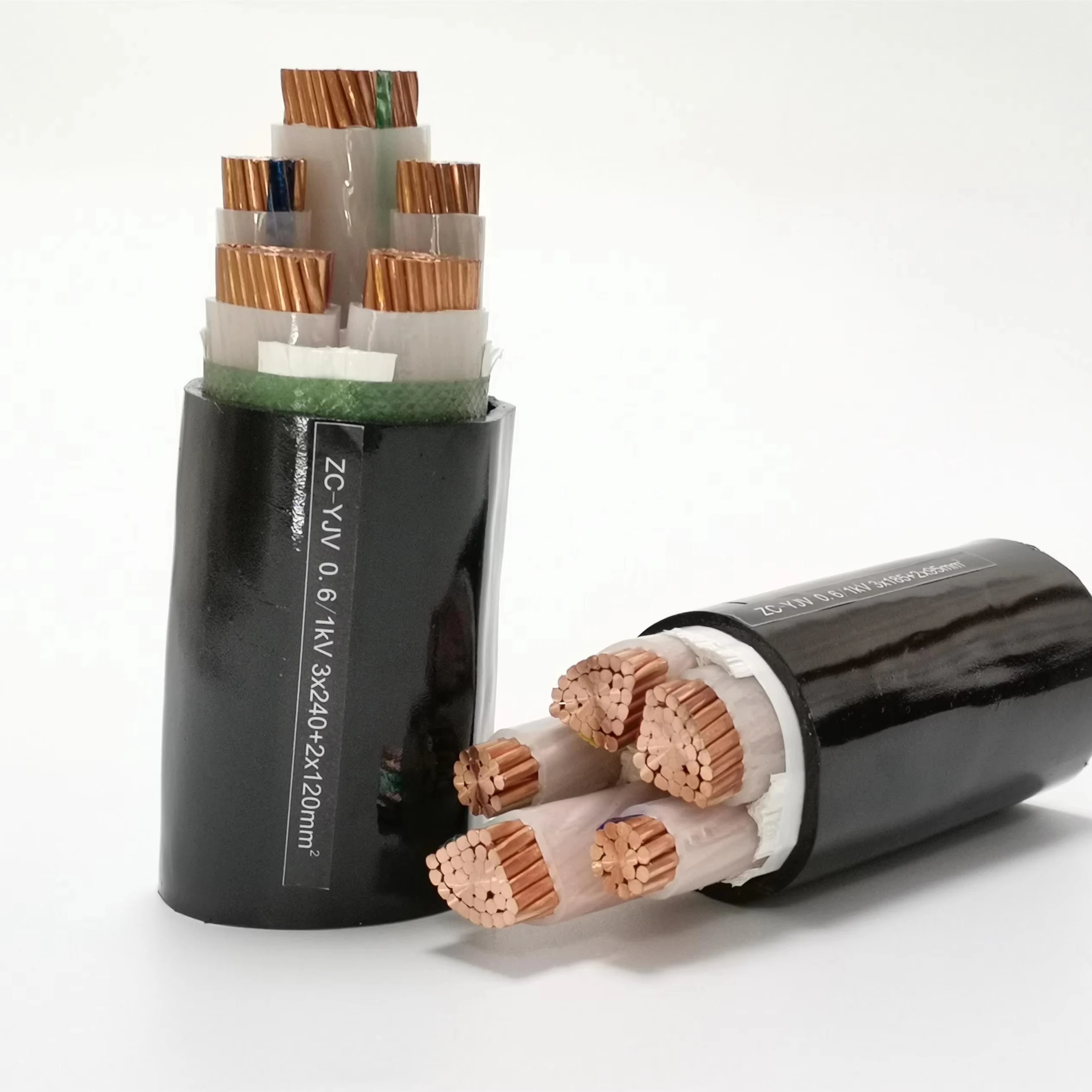 YJV22 0,6/1kv 3*95 + 1*50 Cable de alimentaci&oacute;n el&eacute;ctrica de bajo voltaje 0,6/1kv Vv Vlv Vv22 Vlv22 Cable de cobre
