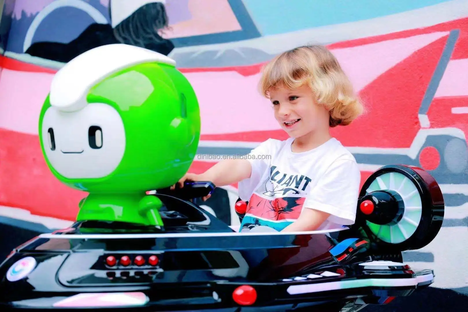 New Coin Operated Kiddie Ride Machine Ride on Car Spaceship Ride Games With Mp5 Screen