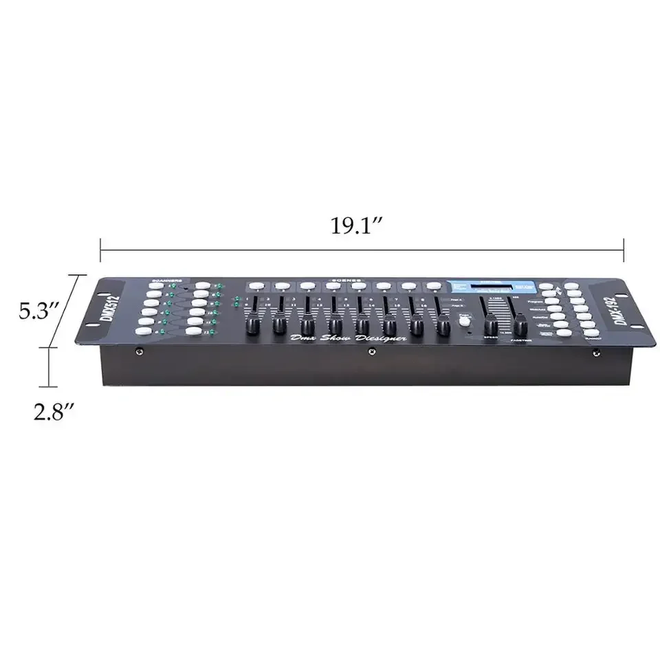 New Stage Effect Mini Dmx 192 Controller Stage Lighting Console for Bar Disco