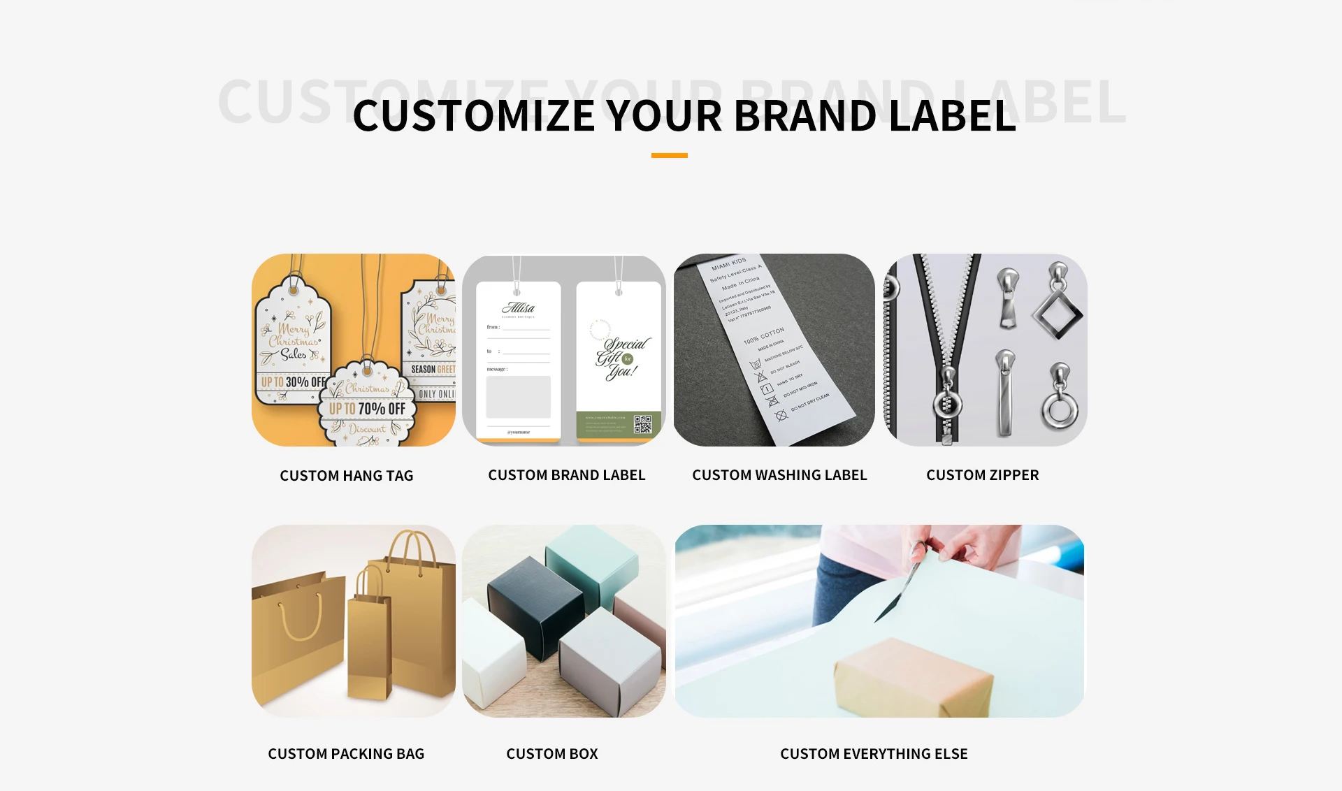 Customization capabilities