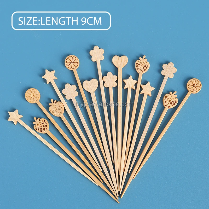 BambooMN 1000 Picks Per Bistecca In Bambù 'Medium Well' - Stuzzicadenti Professionali Per Cottura Carne, Ideali Per Ristoranti E Feste, 9 Cm - 3