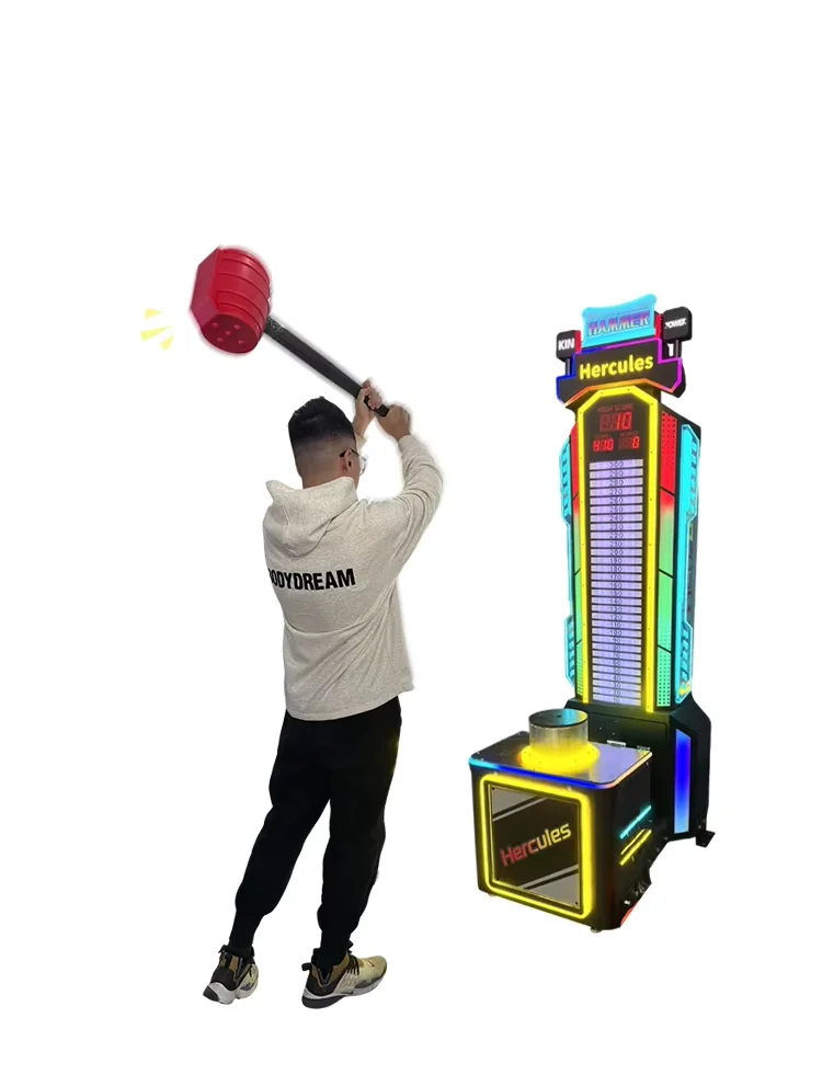 Funpark Customized Indoor Sports Hammer Strength Test Hammer Master Arcade Coin Operated Games manufacture