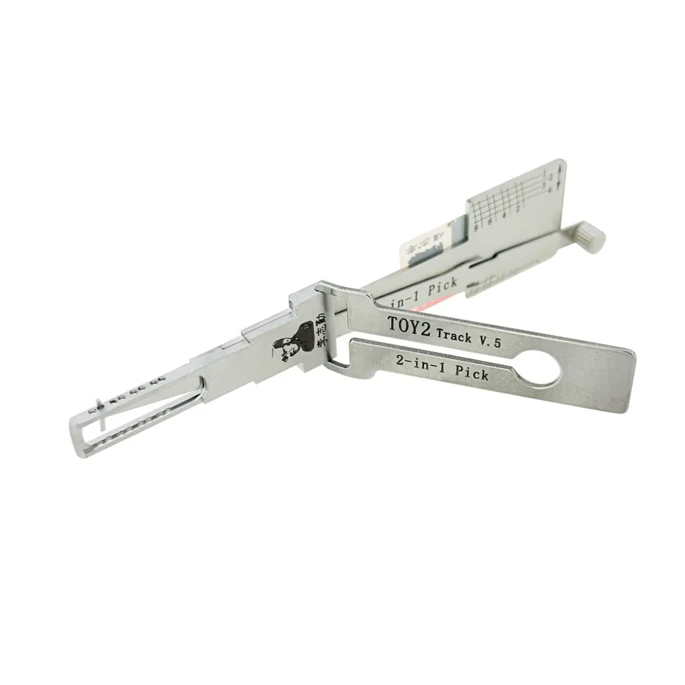 Lishi Tool TOY 2 Track V.5 2 in 1 Lock Pick Lishi Style Lock Pick