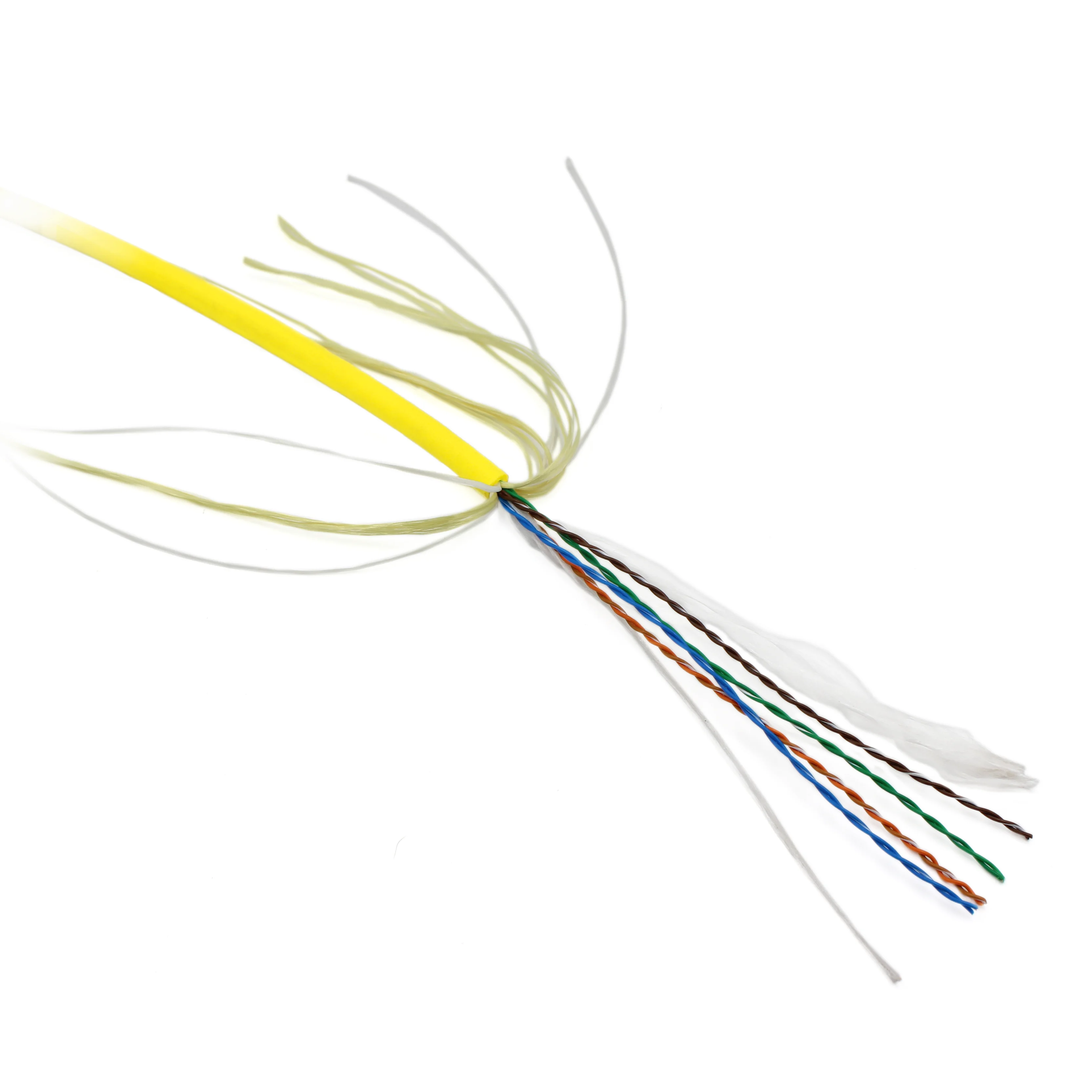 Customized 8 Core 4 Twisted Pair ROV Tether Underwater Waterproof Neutrally Buoyant Cable