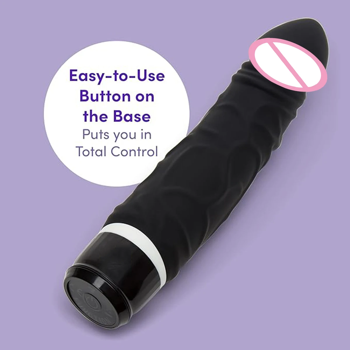 Battery Powered Vibrating Best Selling Sex Toy 6.6 Inch Huge Artificial  Skin Penis Liquid Silicone Dildo Sex Toy for Women