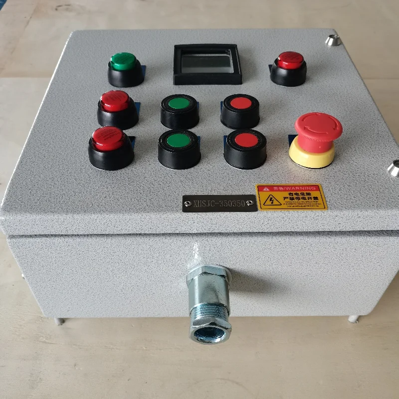 La53-2 Industrial Controller Indicator Button Box Explosion Proof Emergency Stop Push Button Switch Waterproof 3 AC Outlets IP66