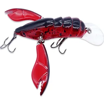 Cross-border Hot-selling Freshwater Crayfish Hard Bait ABS Swing Activity Double Clamp Wholesale River and Lake – Hard Lure – view 2