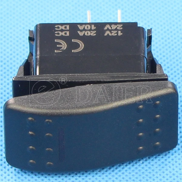 20A 12V Waterproof Marine Momentary DPDT Rocker Toggle Switch with LED Lighted CE RoHS for Boat RV Truck Manufacturer Direct