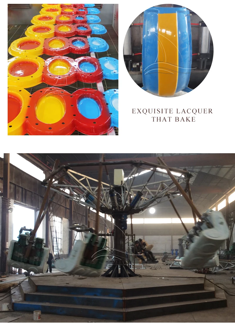 Electric Carnival Game Tower Musical Playground Aerial Shooting Rides