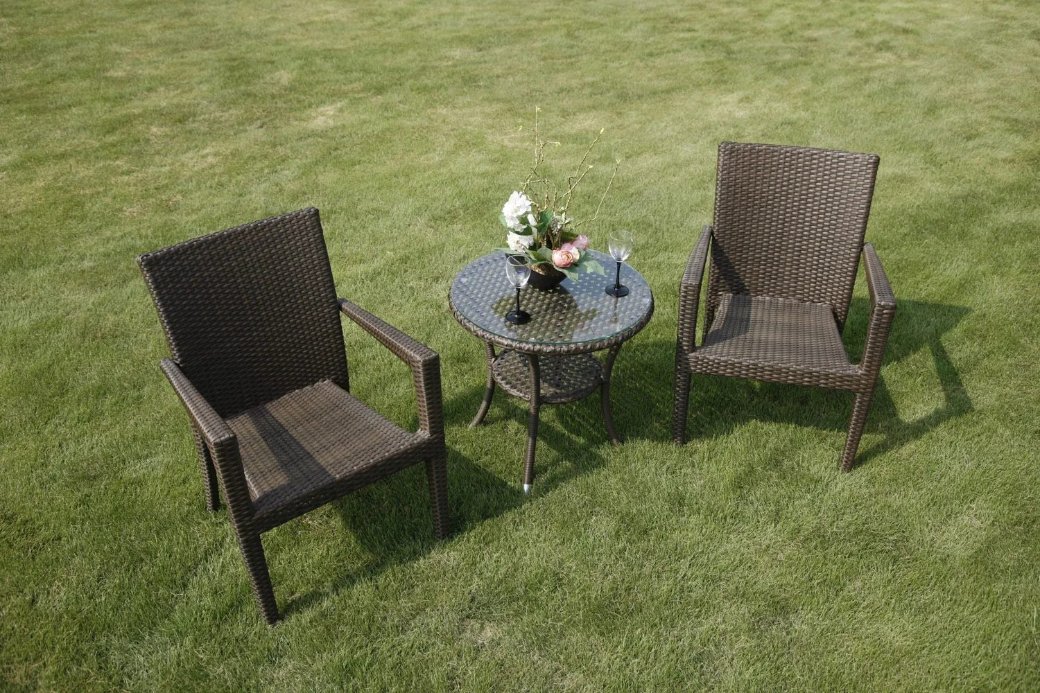 Wicker Hotel Table And Chairs Garden Pe Rattan Coffee Bristol Set