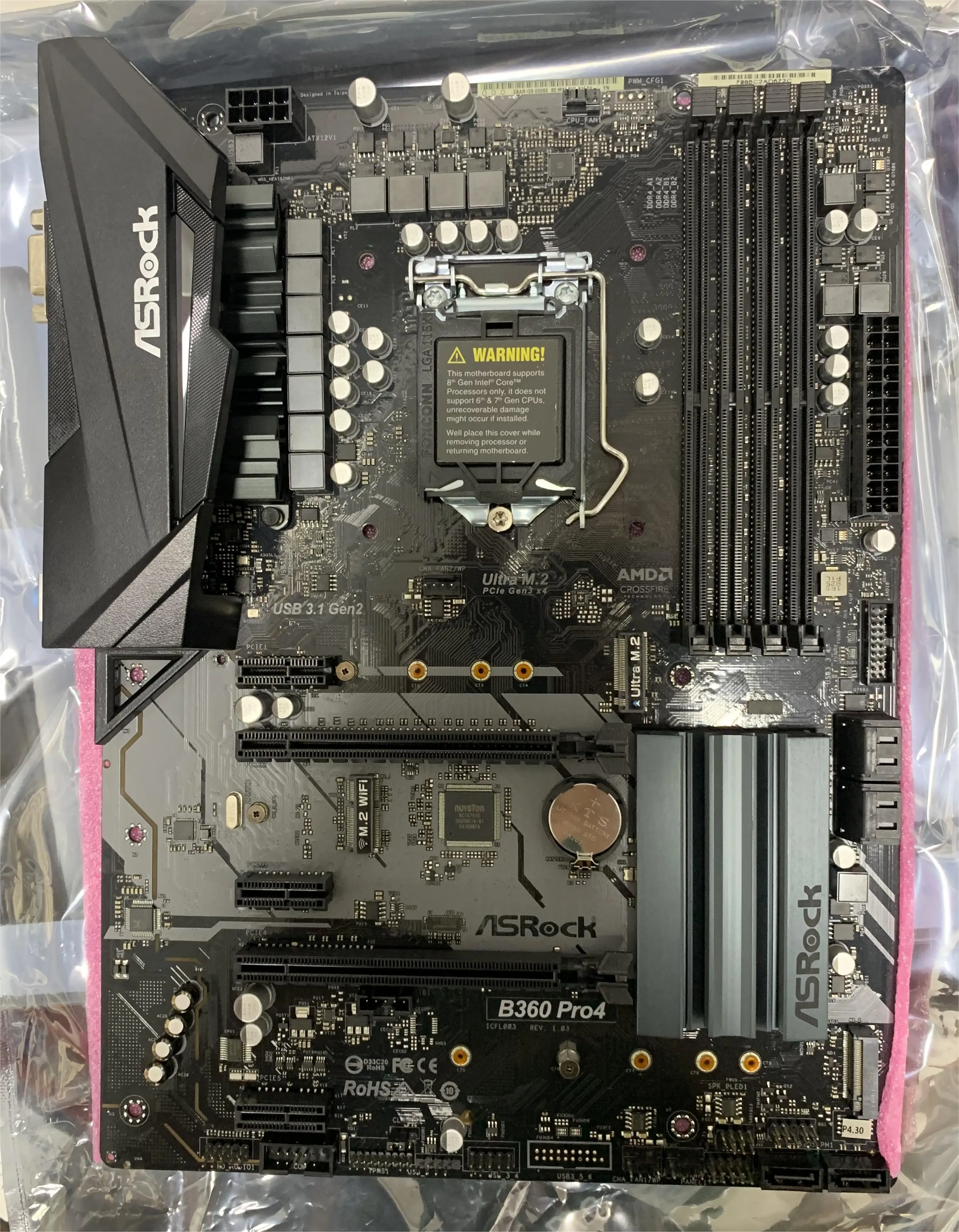 Refurbished B360 Pro4 Motherboard Ddr4 Socket 1151 Supports Core 9th ...