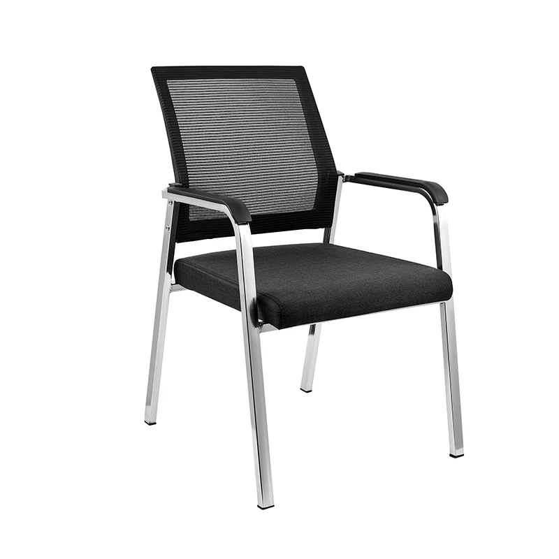 Modern Design Stackable Fabric Receptionist Office Chair with Mesh Student Training School Chair  School Hospital Use Sale