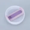 Cuerpo principal blanco lechoso-pieza violeta claro silicona violeta