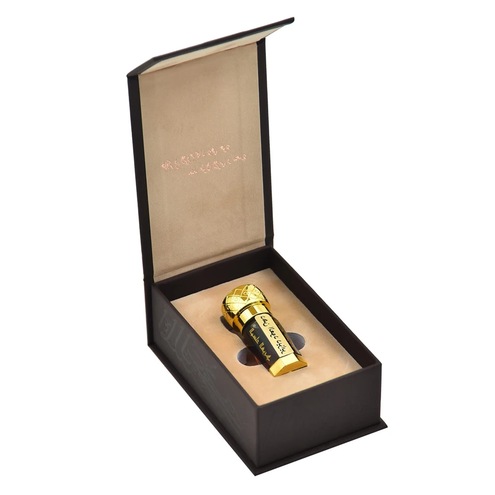 Custom Empty Luxury Arabian Roll On Attar Oud Bottle Perfume Oil Gift