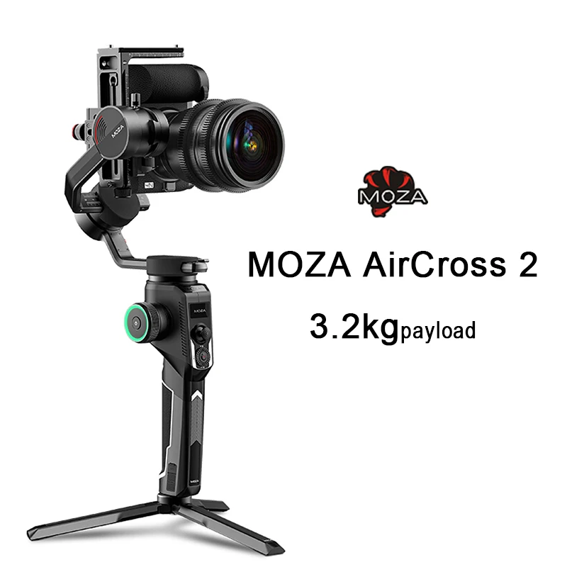 Moza AirCross 3-Axis Gimbal Handheld Camera Stabilizer Mirrorless  Camera DSLR Estabilizador for Canon Sony Nikon Fuji