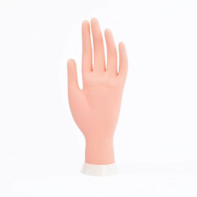 Practice Hand  with Positionable Finger Mannequin Hand for  Gel Training