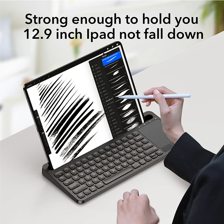 Trending Products 2024 New Arrivals Keyboard Portable Wireless  Computer Keyboard Tablet Keyboard with Touchpad