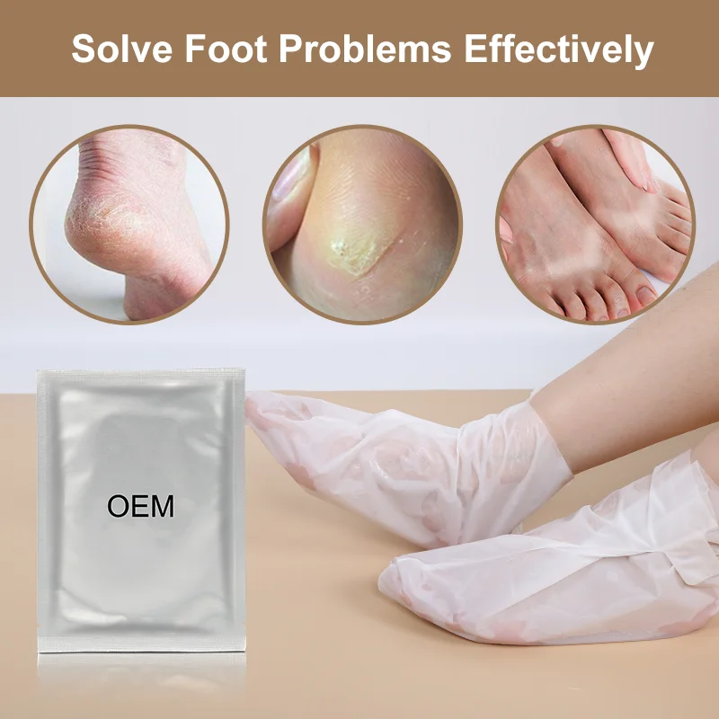 foot mask socks for pedicure exfoliator socks renewal for Peeling Noske feet  Care Dead skin remover baby foot made in korea - SUJUNGHITEC CO.,LTD