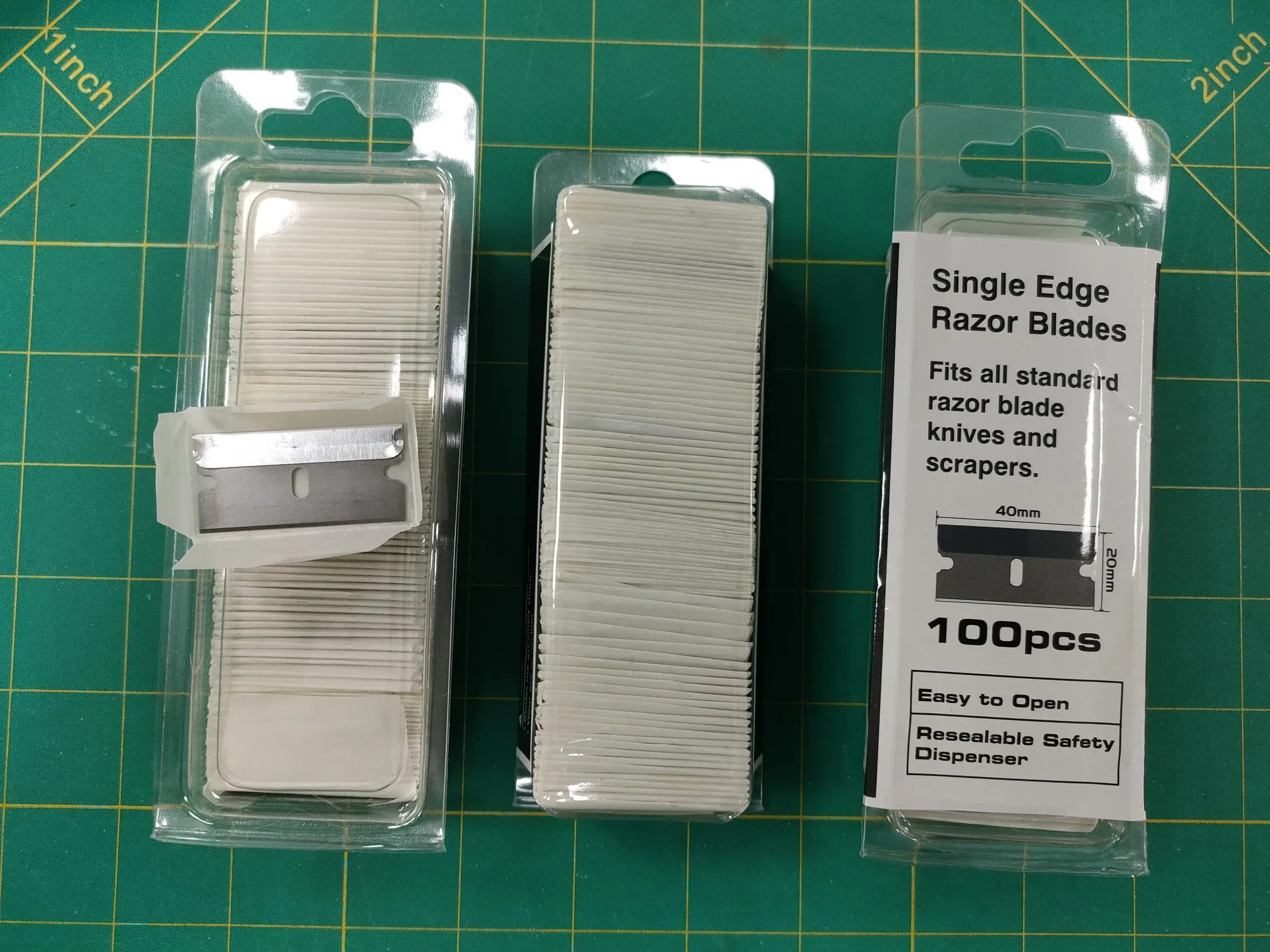 100 pcs pack plastic package single