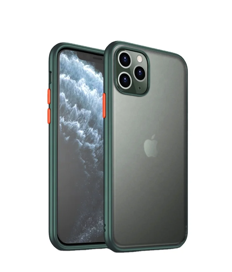 High Quality Tpu Pc Matte Phone Case For Iphone 11 Pro Max Dark Green Color Case For Iphone Buy Matte Phone Case For Iphone 11 Pro Max Tpu Pc Matte Phone Cas Dark