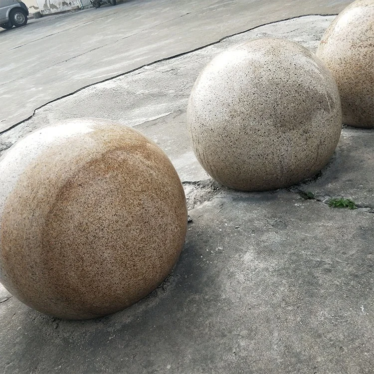 庭園装飾用大型磨き球 天然花崗岩石彫刻丸球 球体 グローブ 球形