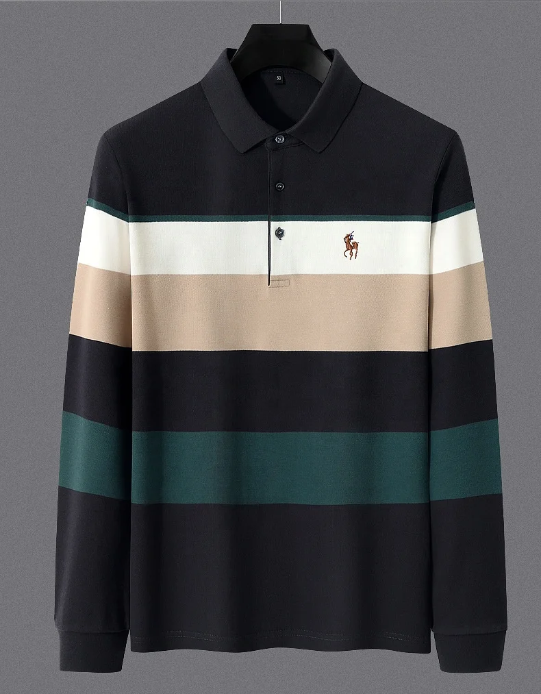 Shop Our Men's High Quality Black Solid Pattern Golf Shirt