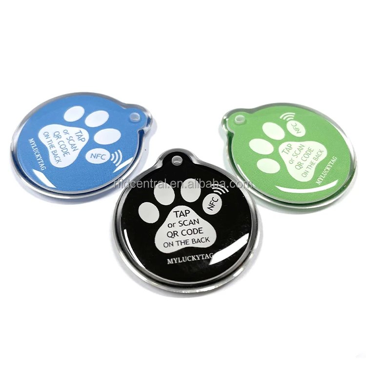 MYLUCKYTAG Service Dog Tag, NFC & QR Code Smart Pet ID Tag