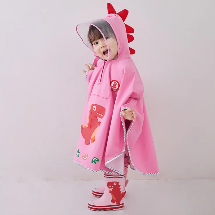 1-6 Years Kids Raincoats UK Sale Clearance Toddler Boys Girls Waterproof Rain Jacket Hooded Rain Poncho Cute Dinosaur Raincoat Outwear Reusable