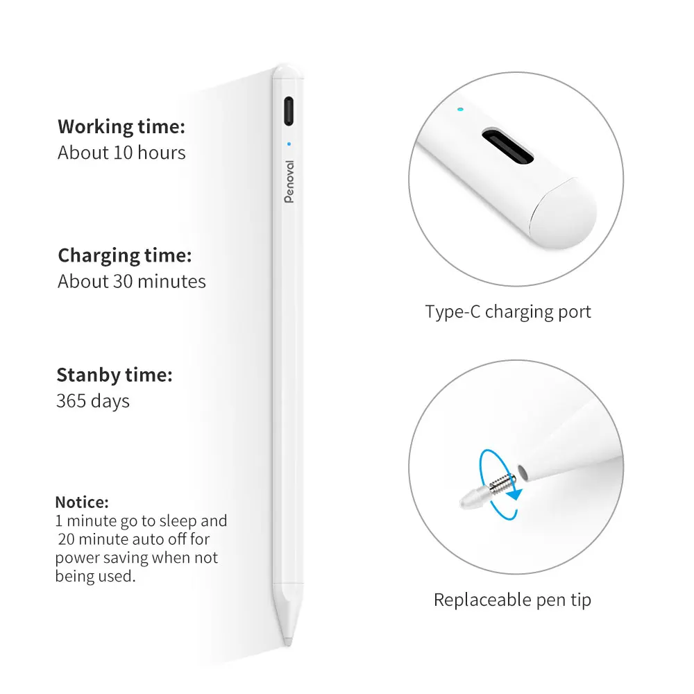 Умный Универсальный Активный карандаш для рисования емкостный стилус сенсорного экрана iPad Pro Air