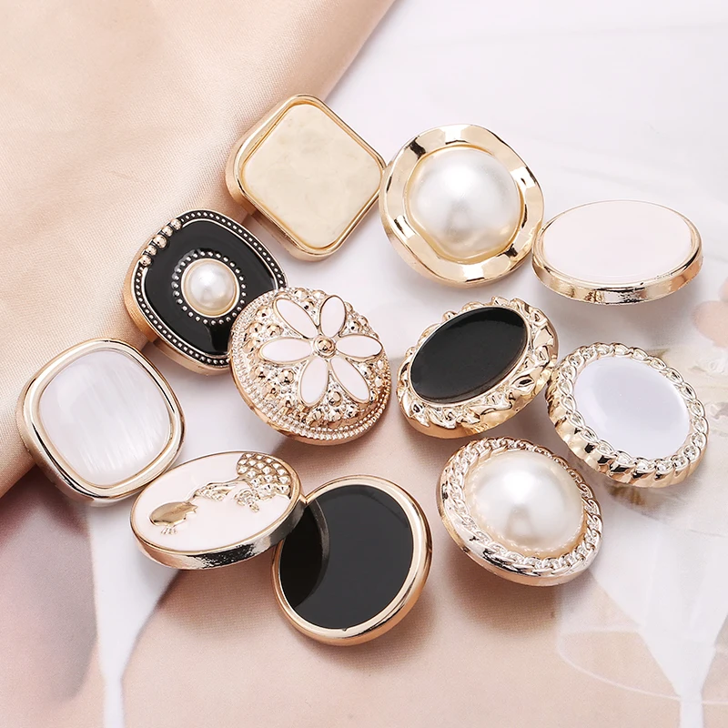 gold buttons for dress KNITTED BIJOUX BUTTONS DRESS main image 0
