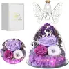 Light purple with austin roses