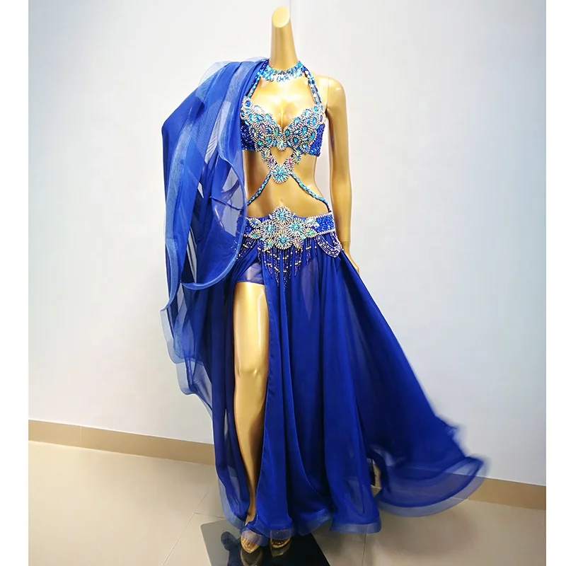 Professional Belly Dance Costume Set for Sexy Performances