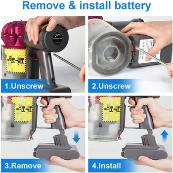 ダイソンSV11 V7動物用絶対コードレス掃除機リチウムイオン電池交換