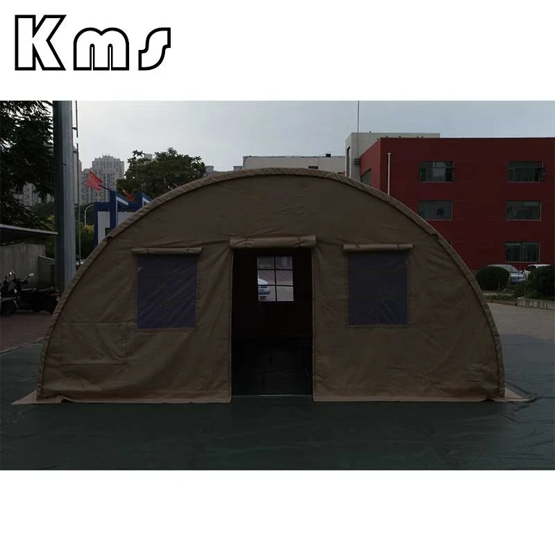 KMS Профессиональная Горячая Распродажа 5,5x5,5 м арочная каркасная структура хаки водонепроницаемая ветрозащитная надувная палатка для кемпинга