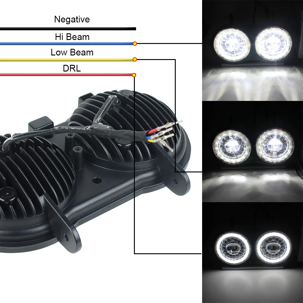 LED System For Buell LED Headlight Module for Lightning XB9S XB12S Models 2003-2010