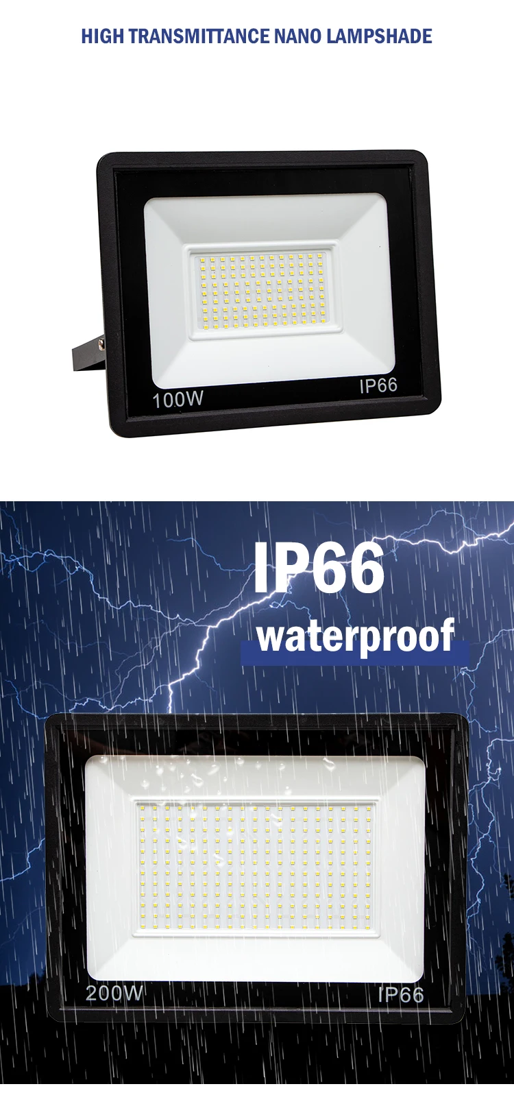 GISUN Hot Sale Outdoor IP66 Stadium Reflector Lamp 10 20 30 50 100 150 200 W Led Flood Light