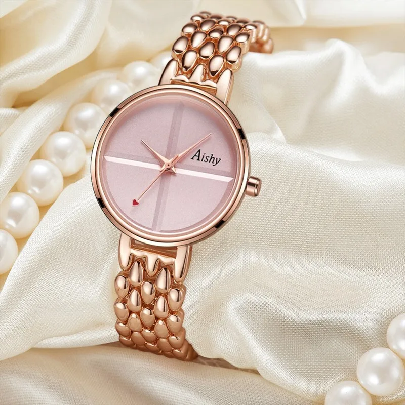 slim fit dress slacks JW Brand Luxury Crystal Rose Gold Watches Women Fashion Bracelet Quart –  GOANGIRL