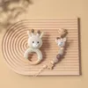 Ensemble de hochets Girafe Marron