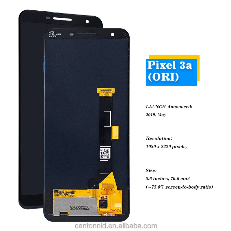 Display Unbranded Compatibile Google Display LCD Touch Screen Completo Per Google Pixel 3 XL - Sostituzione Schermo Con Digitalizzatore Schermo Sostitutivo Google