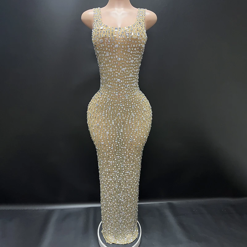 white christmas dresses The LUXE Rhinestone Dress – Lynira Label