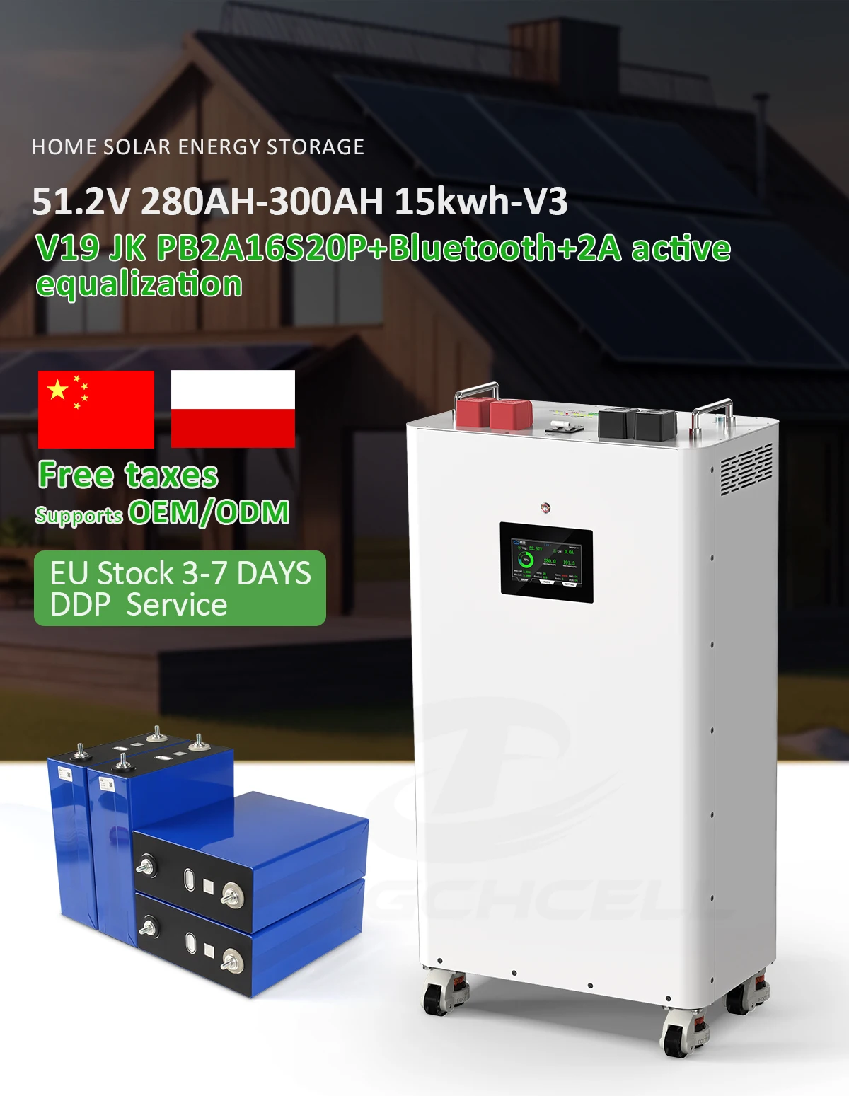 Li-ion 48V DIY Battery Box - 280ah Lifepo4 Storage Solution